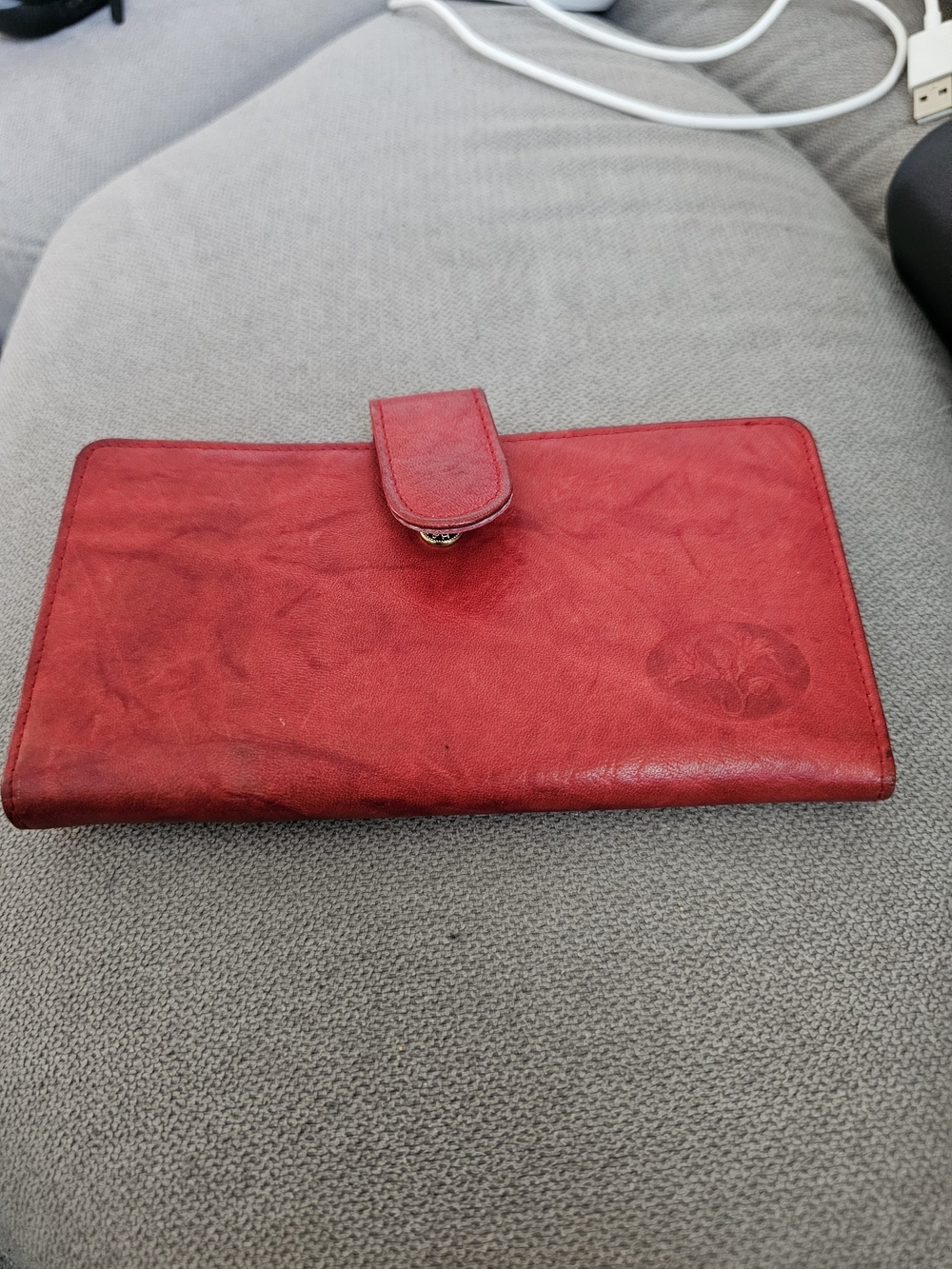 Red Buxton Heiress checkbook wallet